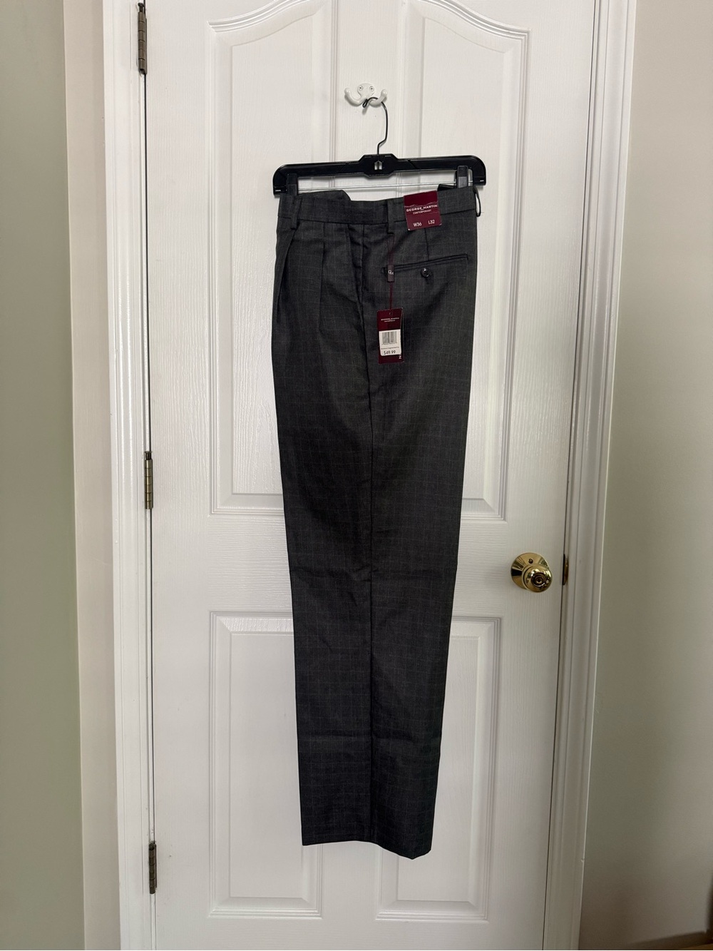 George Martin Gray Pleated Slacks - NWT - 36x32